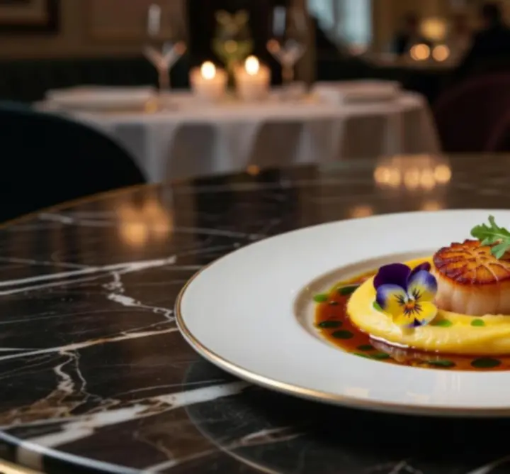 Autorskie dania Szefa Kuchni w stylu fine dining w luksusowej restauracji